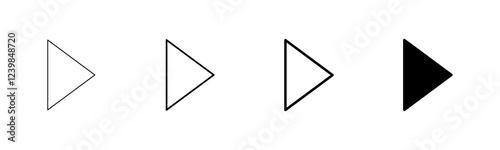 Arrow icon vector isolated on white background. Arrow symbol. Arrow vector icon