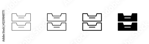 Archive folders icon vector isolated on white background. binders vector icon. Archive storage icon.