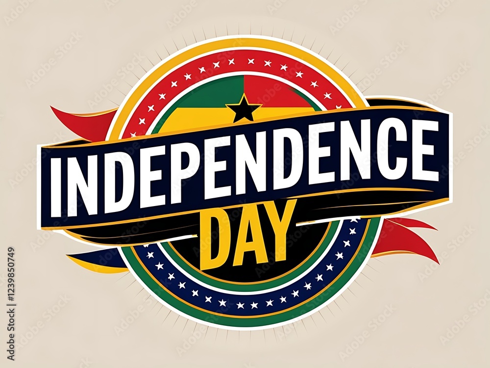 Ghana Independence Day Celebration Badge Design Ghana Independence Day Celebration Badge Design