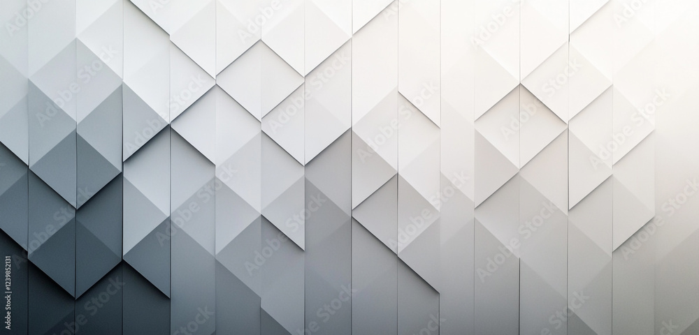 Obraz premium Stylish Abstract white geometric triangle modern minimalist seamless design 