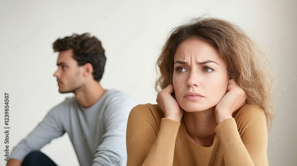 Serious Sad Woman Thinking Over Problems, Meeting Therapist, Struggling with Unmet Expectations and Family Finances, Facing Challenges of Pregnancy After 40
