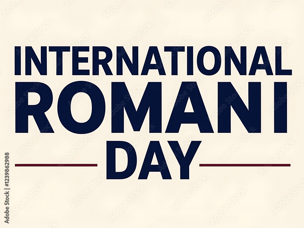 International Romani Day celebration graphic design International Romani Day celebration graphic design
