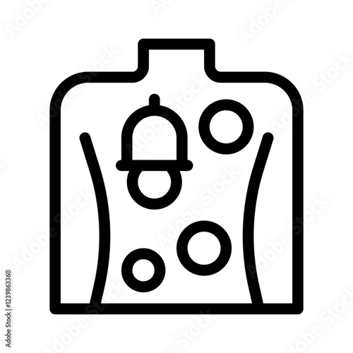 cupping therapy line icon