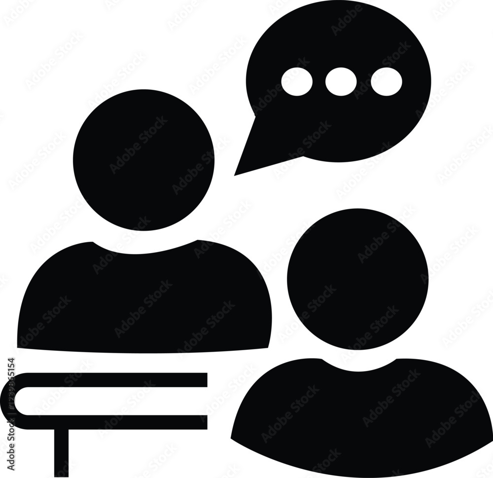Speech bubble with dots icon in sleek flate , symbolizing dialogue, feedback, or Q&A sessions for business or social settings. Speech bubble with dots icon in sleek flate , symbolizing dialogue, feedback, or Q&A sessions for business or social settings.