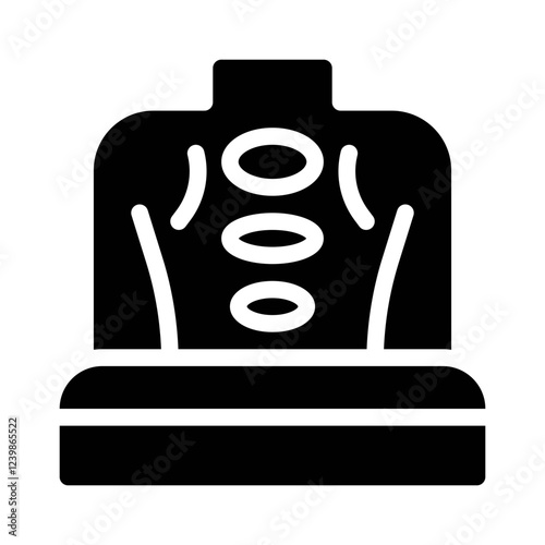 neck massage glyph icon