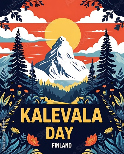 Kalevala Day Celebrated in Beautiful Finland photo