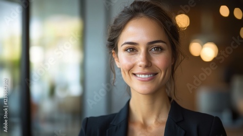 Portrait of a Smiling Young Businesswoman