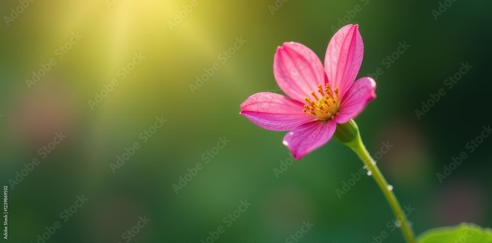 Delicate droplet-shaped blooms on a slender stem , garden, winter, bulb Delicate droplet-shaped blooms on a slender stem , garden, winter, bulb