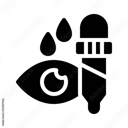 eye drops glyph icon