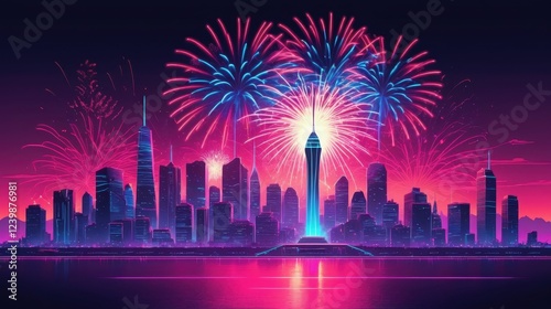  a vibrant celebration lights up the skyline