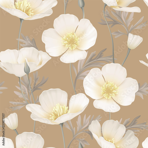Floral seamless pattern fea...