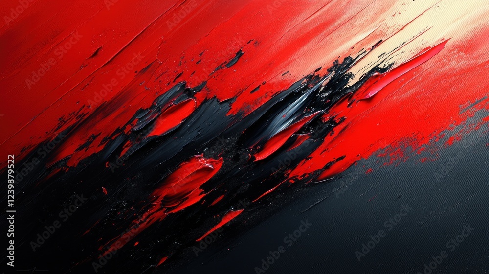 Dynamic Abstract Painting Bold Red and Black Stripes with Dramatic Lighting and Motion Blur Background Dynamic Abstract Painting Bold Red and Black Stripes with Dramatic Lighting and Motion Blur Background