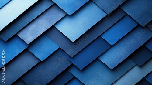 Abstract Blue Composition Diagonal Lines Modern Graphic Design Soft Ambient Lighting