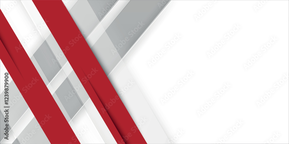 Obraz premium Modern abstract background design white red.eps10