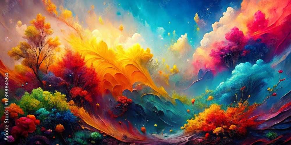 Vibrant Abstract Colorful Texture Background - Artistic Design Element Vibrant Abstract Colorful Texture Background - Artistic Design Element
