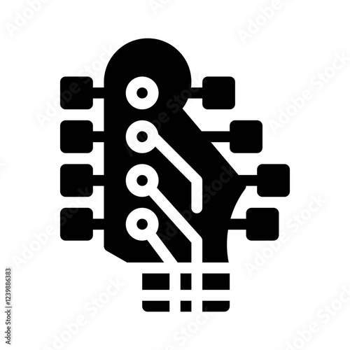 double bass glyph icon