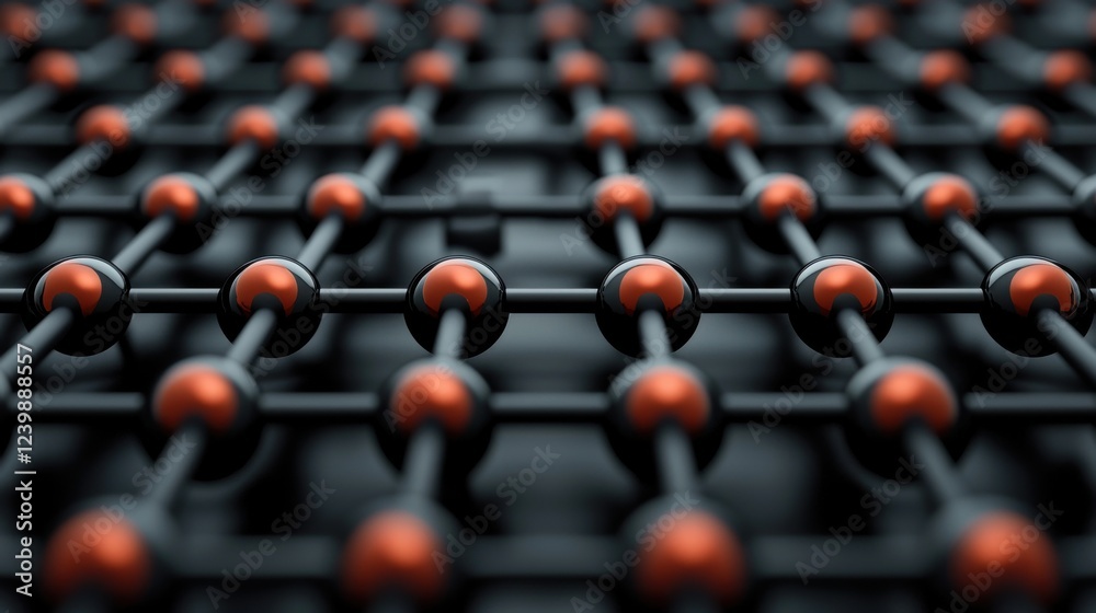 Obraz premium Molding industrial concept. Futuristic Nanobots Molding Microscopic Structures in a Precise Digital Landscape