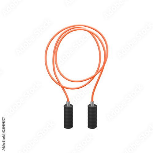 a skipping rope 3d illustration 