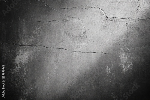 Textured Concrete Wall High Contrast Black and White Chiaroscuro Abstract Patterns with Dramatic Lighting