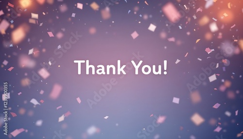 Thank You Confetti Background Image Free Download