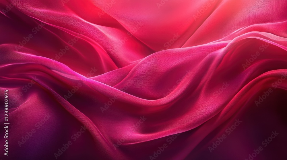 Obraz premium Crimson Silk Drapery: A Study in Texture and Light