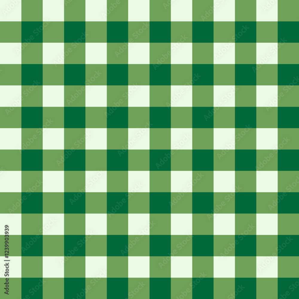 Green checkered pattern in a stylish plaid design for festive themes, vector illustration. Green checkered pattern in a stylish plaid design for festive themes, vector illustration.