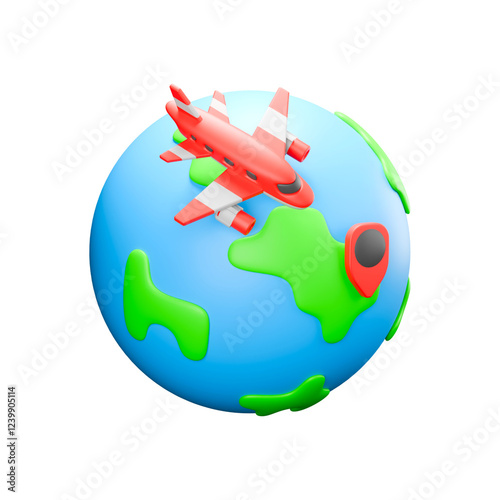 3d illustration of flight 