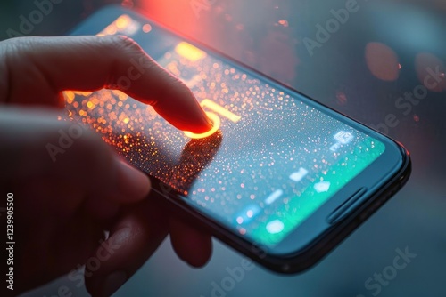 Dialing 911 for Emergency Assistance on Smartphone Screen
