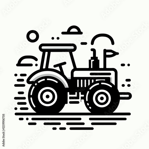 farmer truck car vector illustration