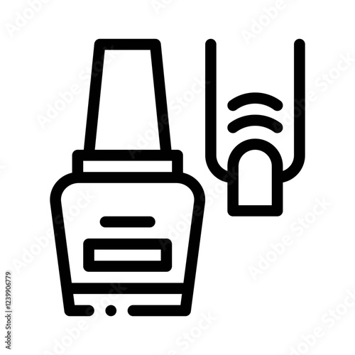 manicure set line icon