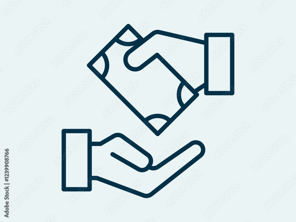 Give alms icon. Fasting ramadan icon. Outline icon concept. Give alms icon. Fasting ramadan icon. Outline icon concept.