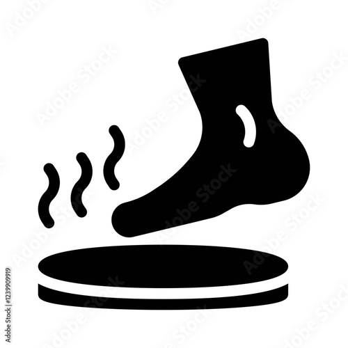 foot spa glyph icon