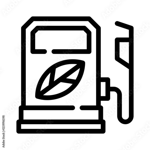 biofuel line icon
