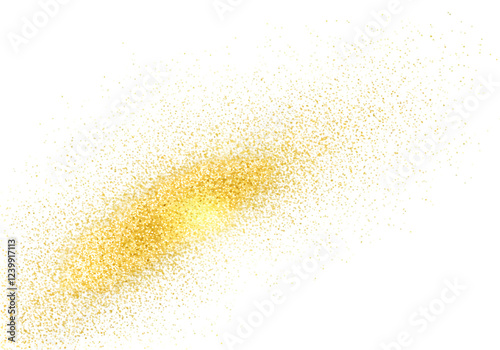 Golden dust, sprinkles isolated on transparent background, golden dust explosion png