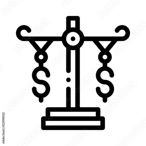 tax fairness line icon