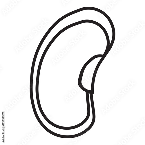 Dicot seed line icon