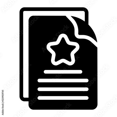 report card Solid icon