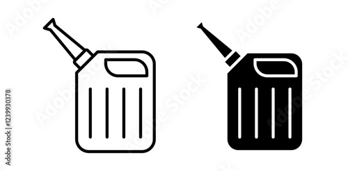 Canisters icon pack in flat and thin liner vectors graphic for ui designs