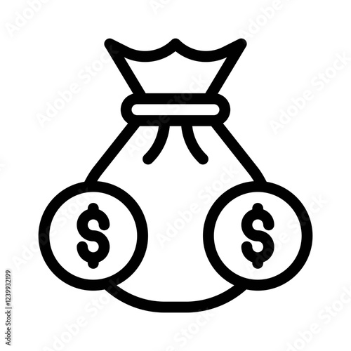 trading profits line icon