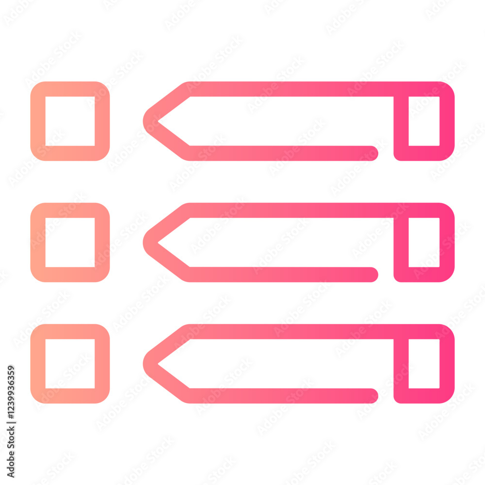 quiz Line Gradient Icon