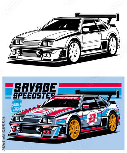 Savage Speedster Racing Car Design 