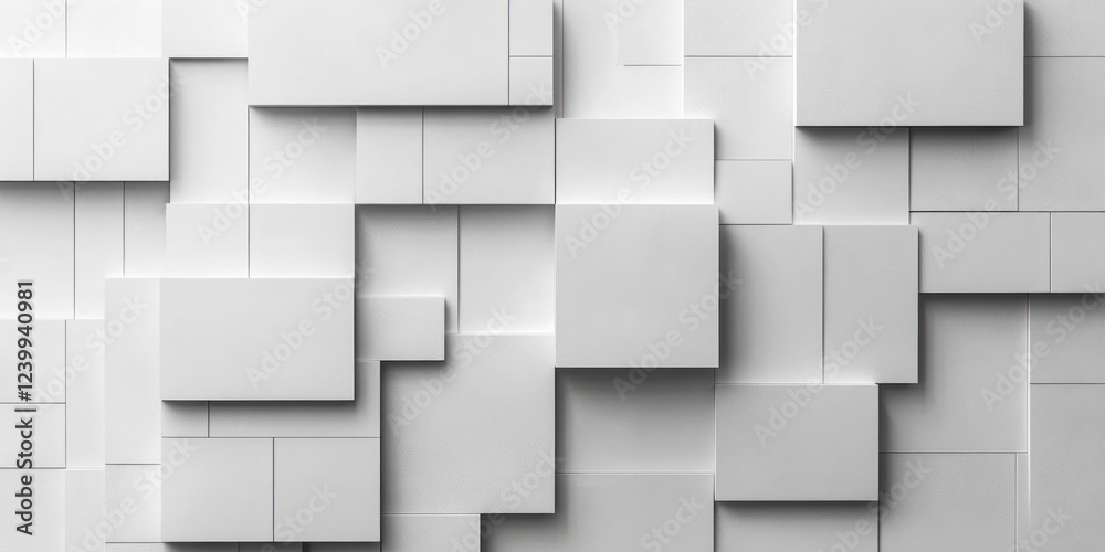 Overlapping White Rectangles Soft Gray Background High Contrast Shadows Asymmetrical Balance Minimalist Design Overlapping White Rectangles Soft Gray Background High Contrast Shadows Asymmetrical Balance Minimalist Design