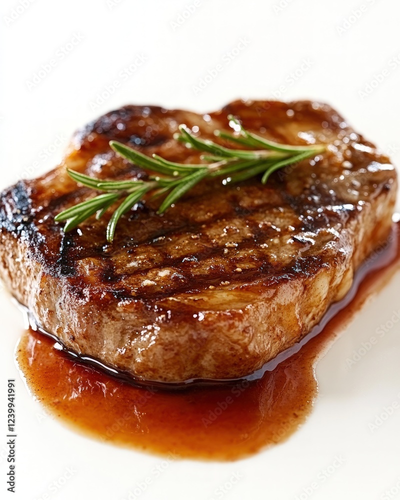 Grilled Rosemary Steak with Red Wine Reduction. Grilled Rosemary Steak with Red Wine Reduction.