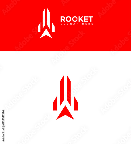 Space ship logo vector icon