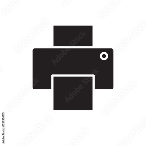 Copy, device, printer icon.vector flat black illustration for web and app..eps