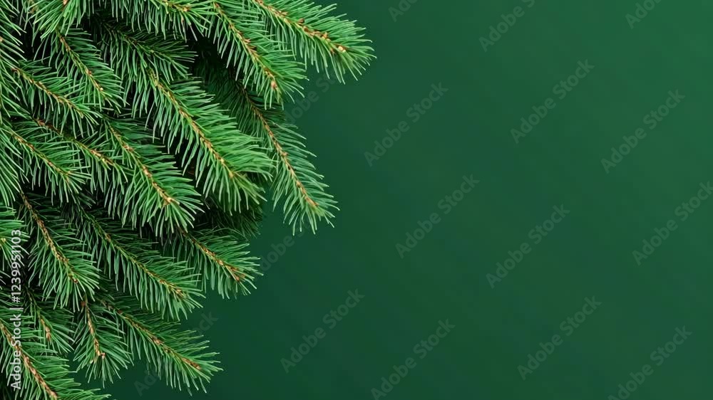 Freshly harvested evergreen branches ready for holiday decorations and crafts