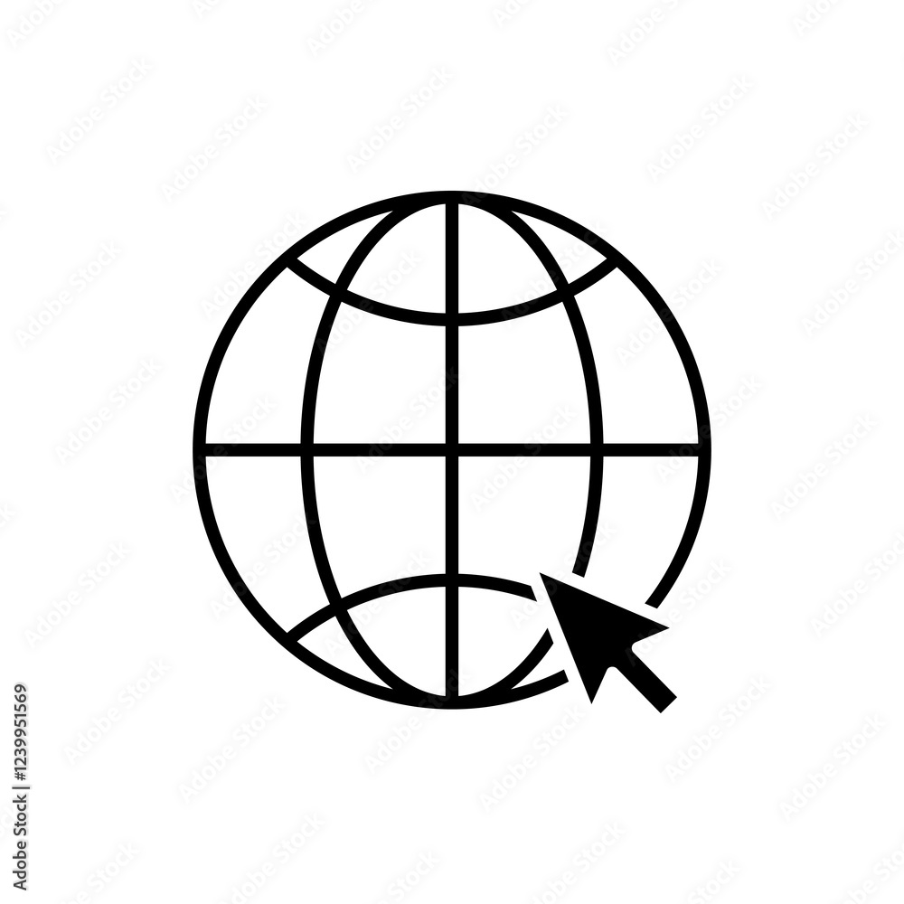 Global icon. Vector flat black simple trendy style illustration for web and app..eps Global icon. Vector flat black simple trendy style illustration for web and app..eps