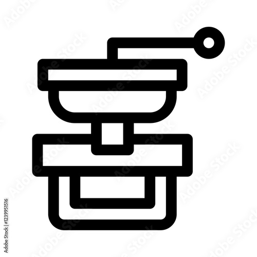 Coffee grinder line icon