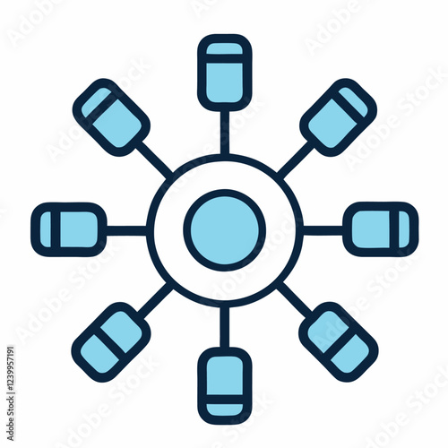Antistress fidget icon outline  Popit toy Dimple push color flat  vector illustration (3)