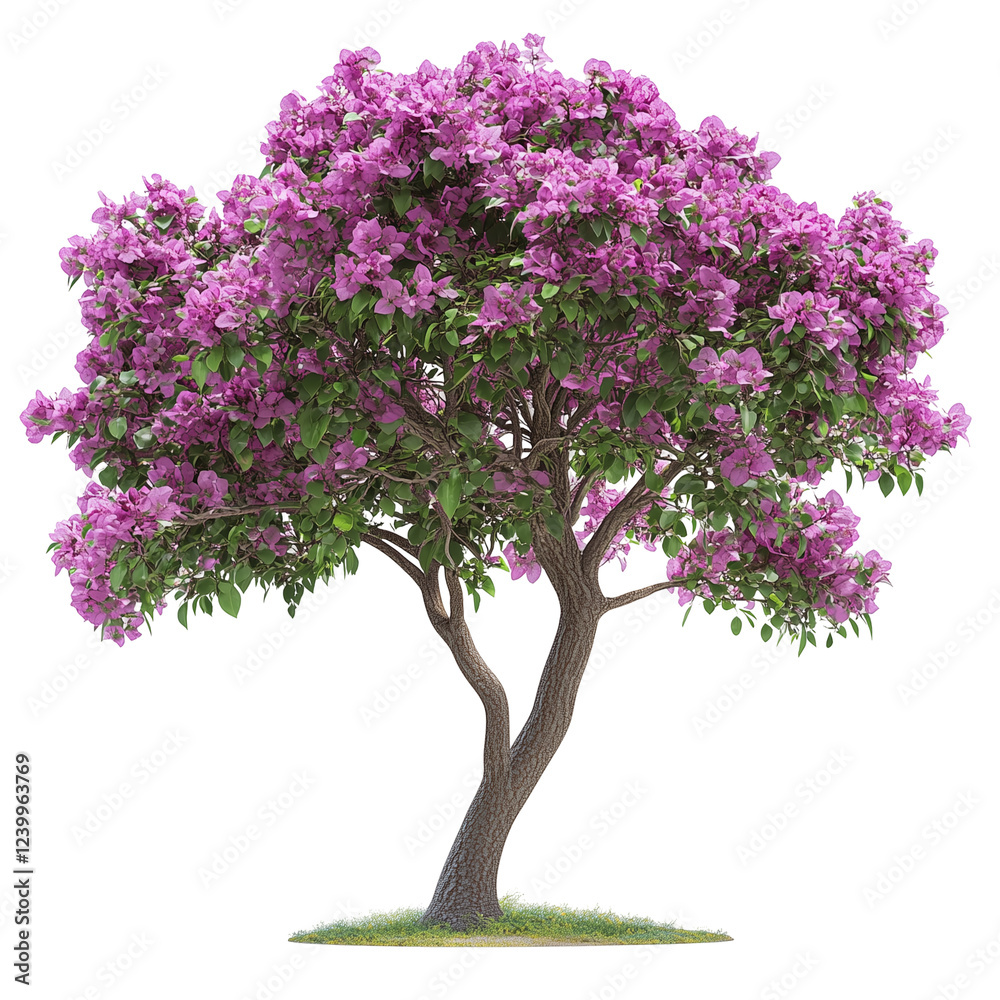 Obraz premium Hong Kong Orchid tree isolated on transparent background PNG